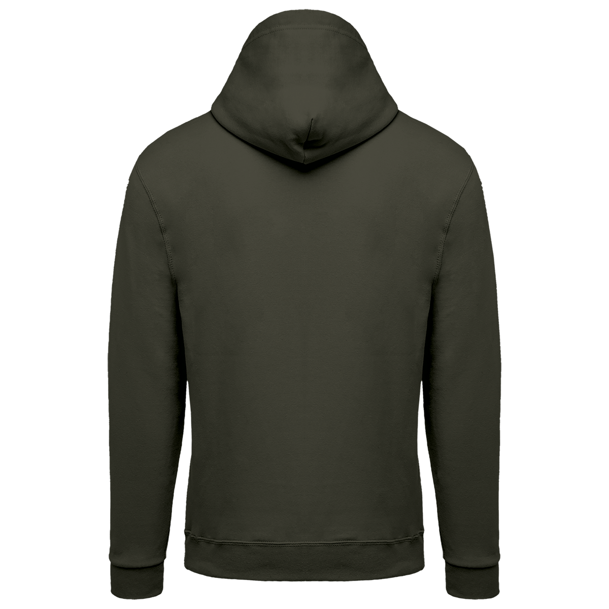 K479 - Sudadera capucha y cremallera unisex - Dark Khaki - trasera