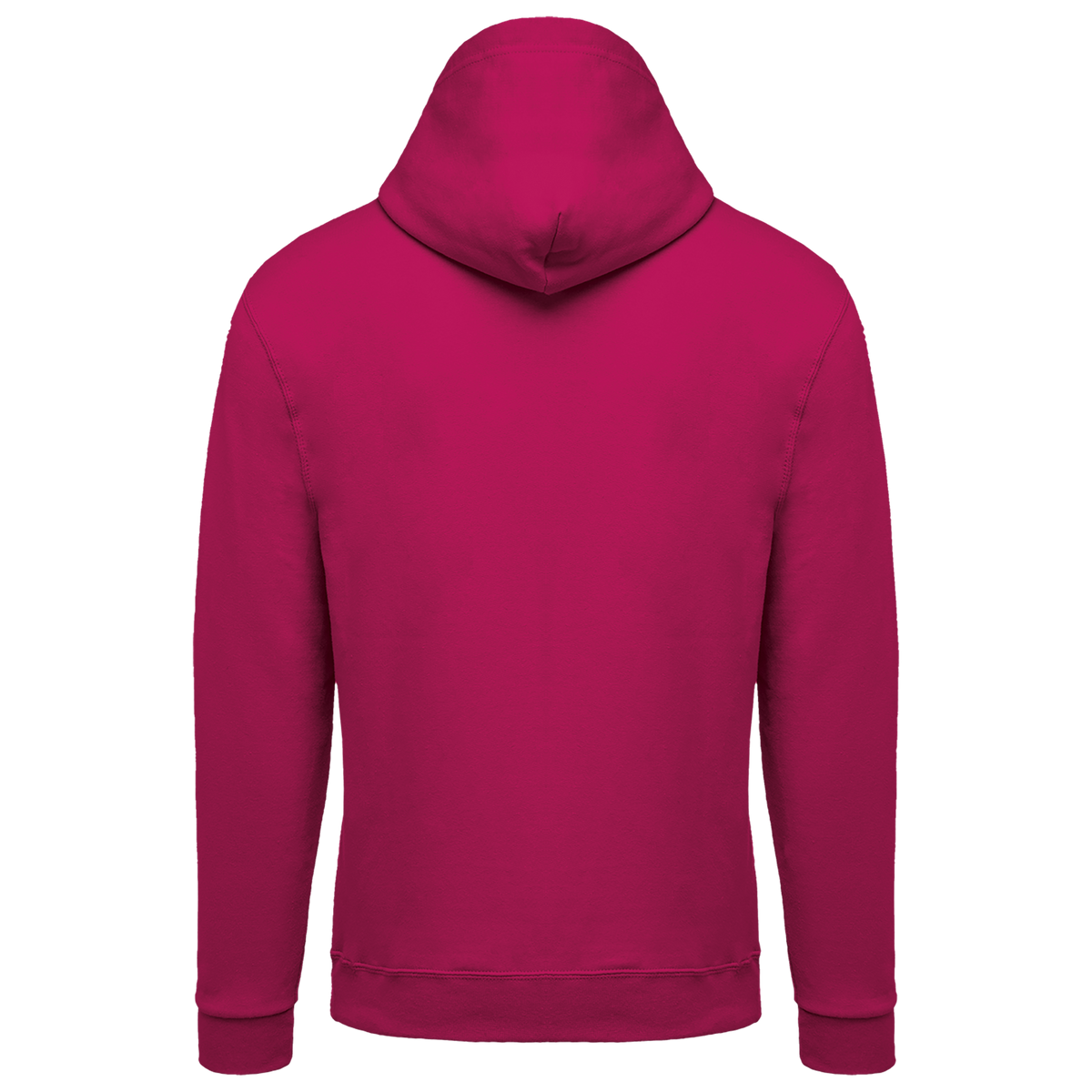 K479 - Sudadera capucha y cremallera unisex - Fuchsia - trasera