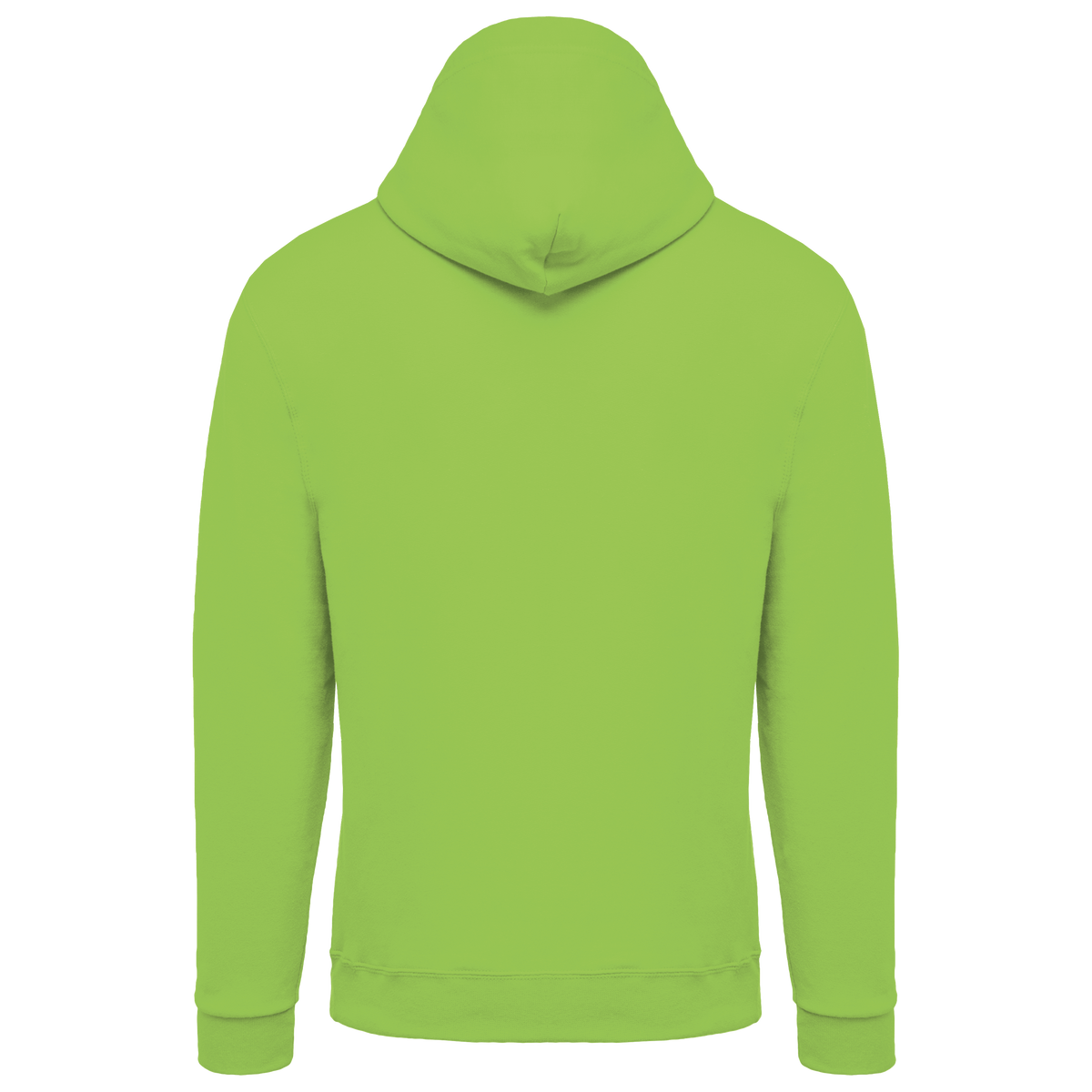 K479 - Sudadera capucha y cremallera unisex - Lime - trasera