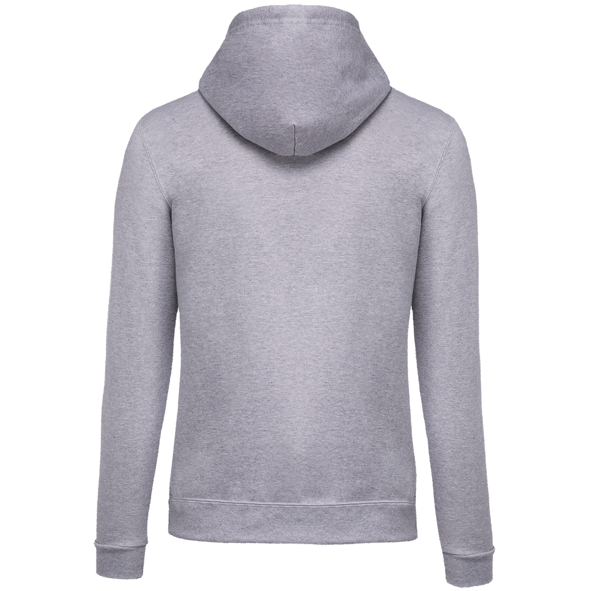 K479 - Sudadera capucha y cremallera unisex - Oxford Grey - trasera