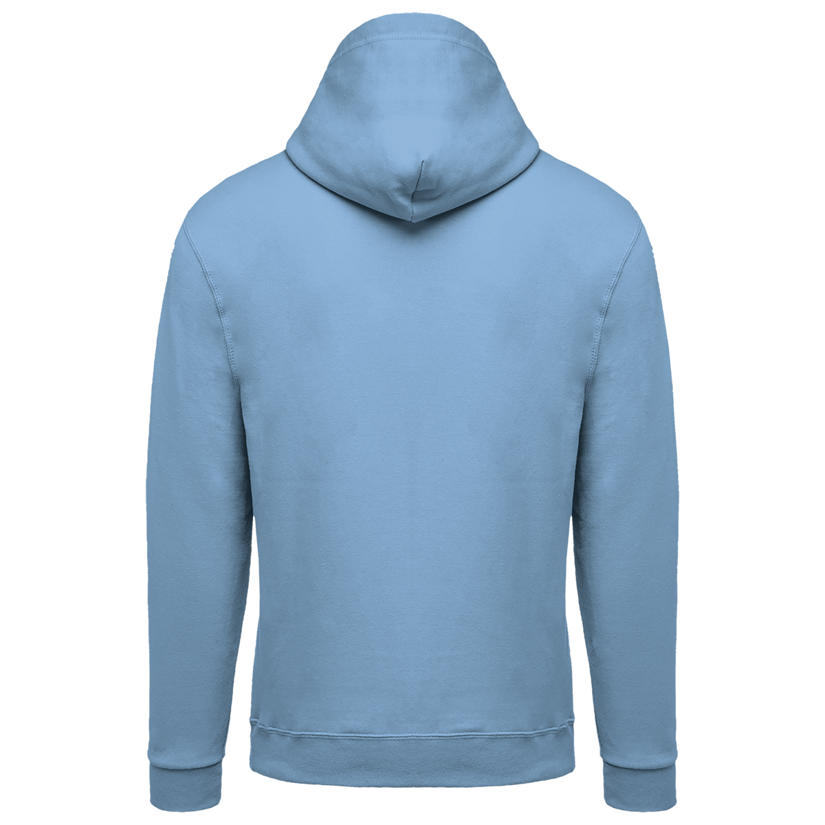 K479 - Sudadera capucha y cremallera unisex - Sky Blue - trasera