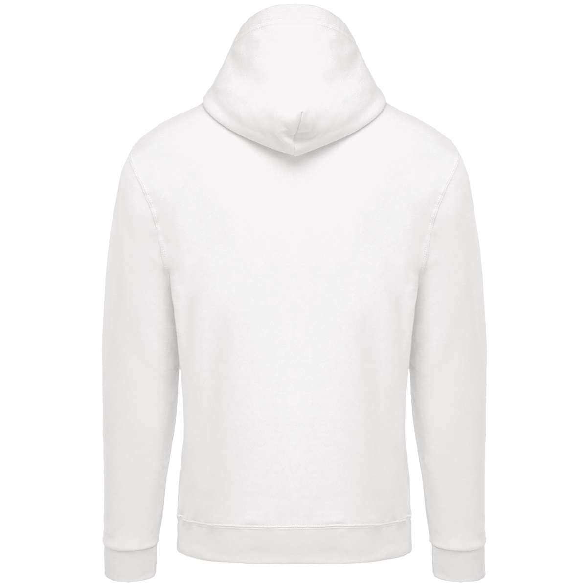 K479 - Sudadera capucha y cremallera unisex - White - trasera