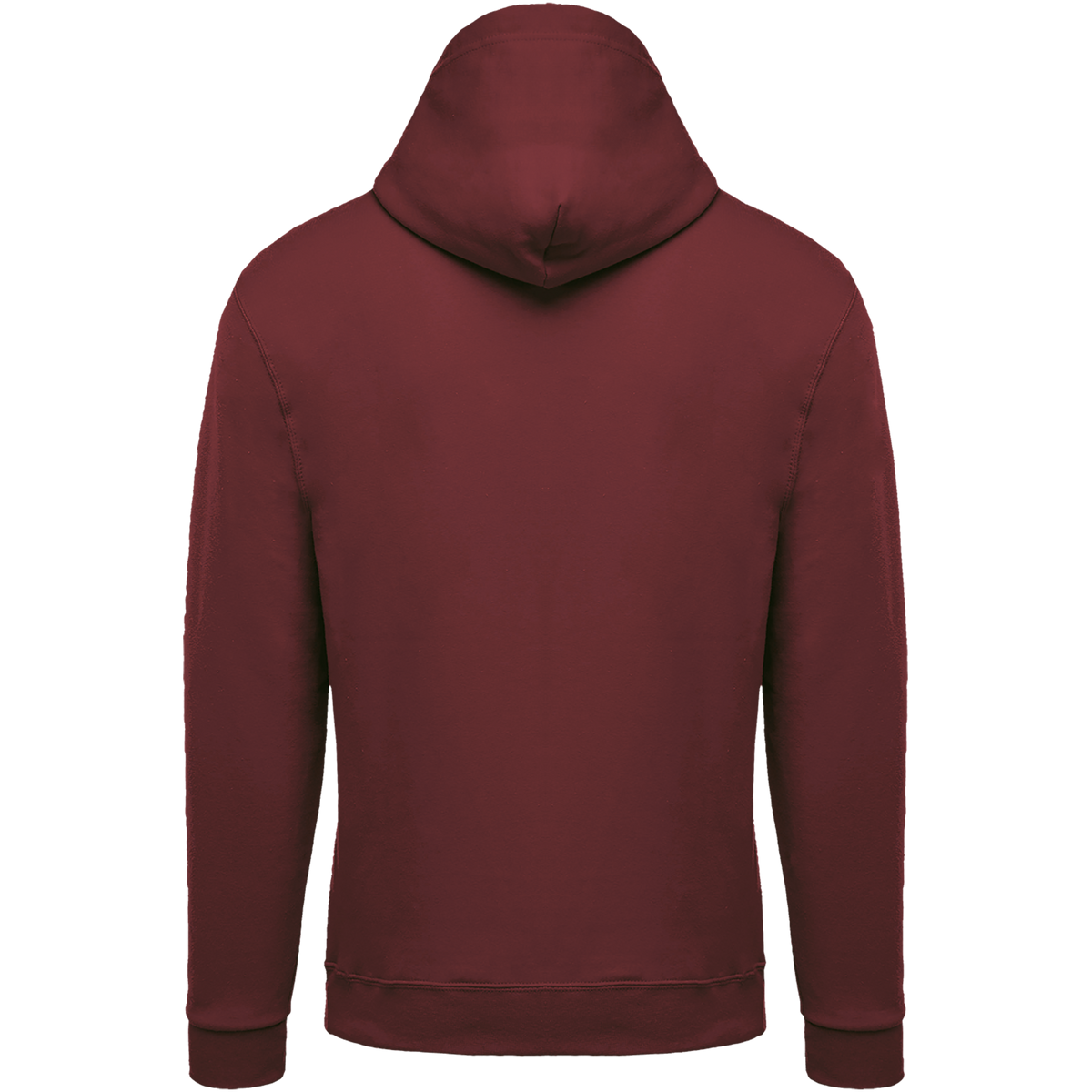 K479 - Sudadera capucha y cremallera unisex - Wine - trasera