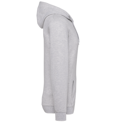 K479 - Sudadera capucha y cremallera unisex - Ash Heather - lateral