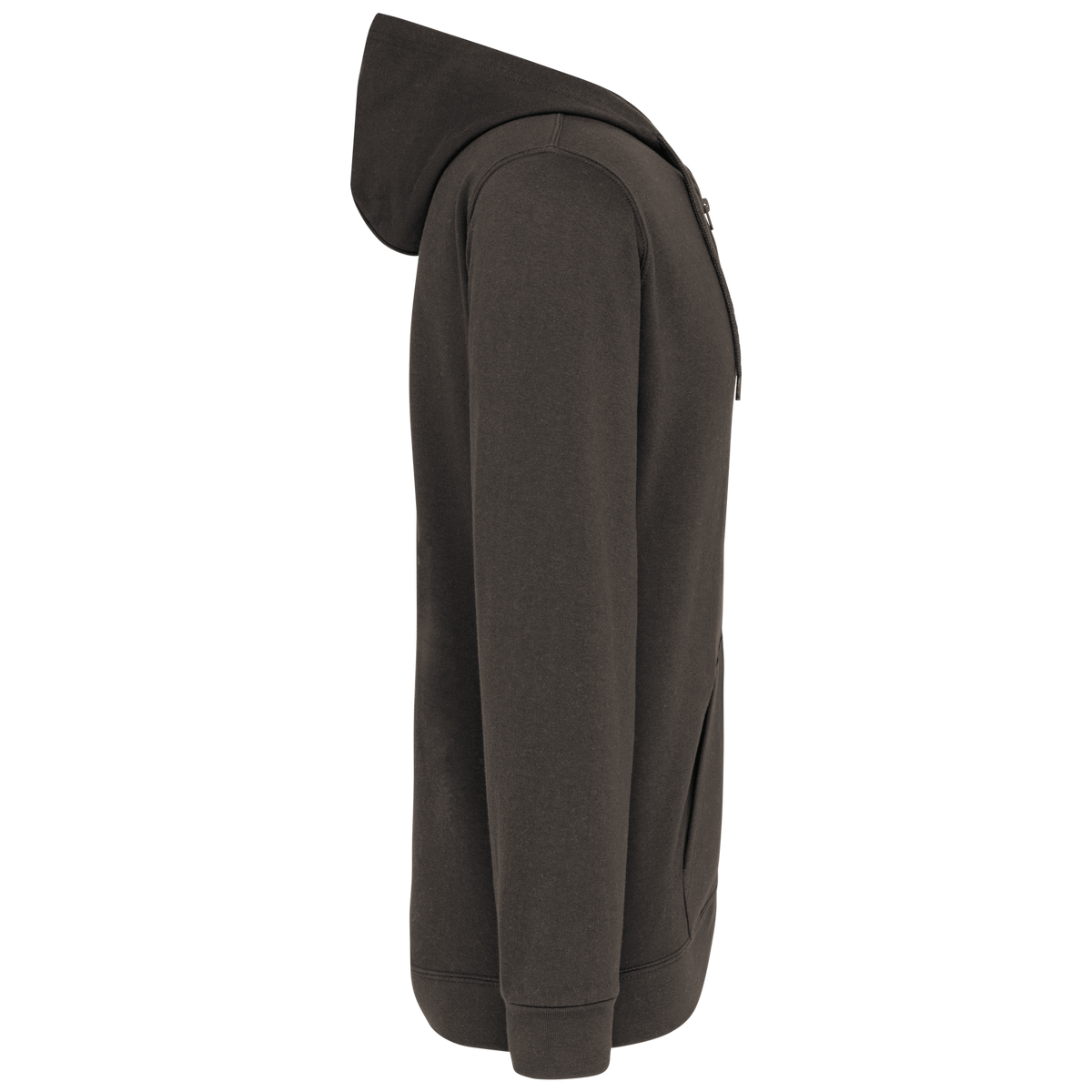 K479 - Sudadera capucha y cremallera unisex - Dark Grey - lateral