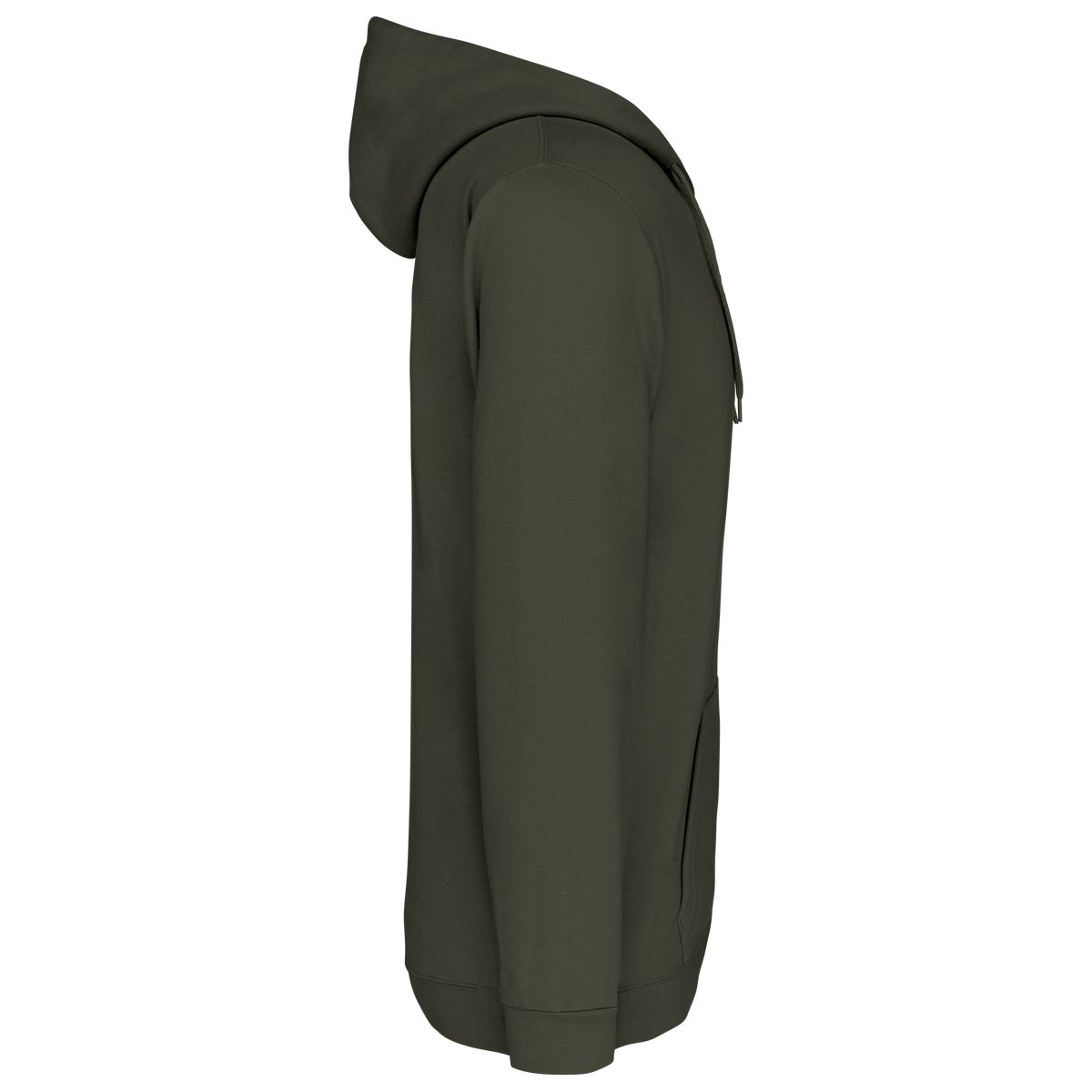 K479 - Sudadera capucha y cremallera unisex - Dark Khaki - lateral