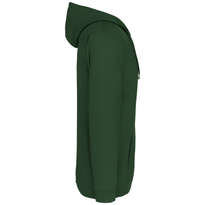 K479 - Sudadera capucha y cremallera unisex - Forest Green - lateral