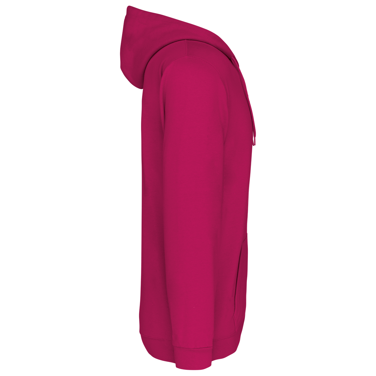 K479 - Sudadera capucha y cremallera unisex - Fuchsia - lateral