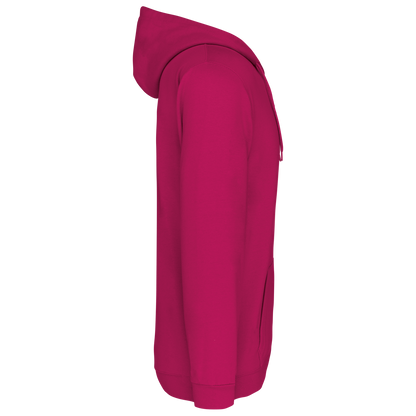 K479 - Sudadera capucha y cremallera unisex - Fuchsia - lateral