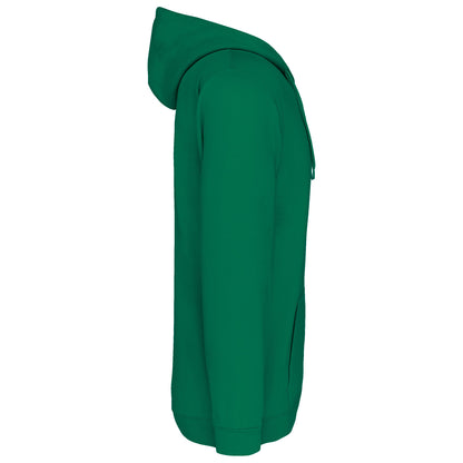 K479 - Sudadera capucha y cremallera unisex - Kelly Green - lateral