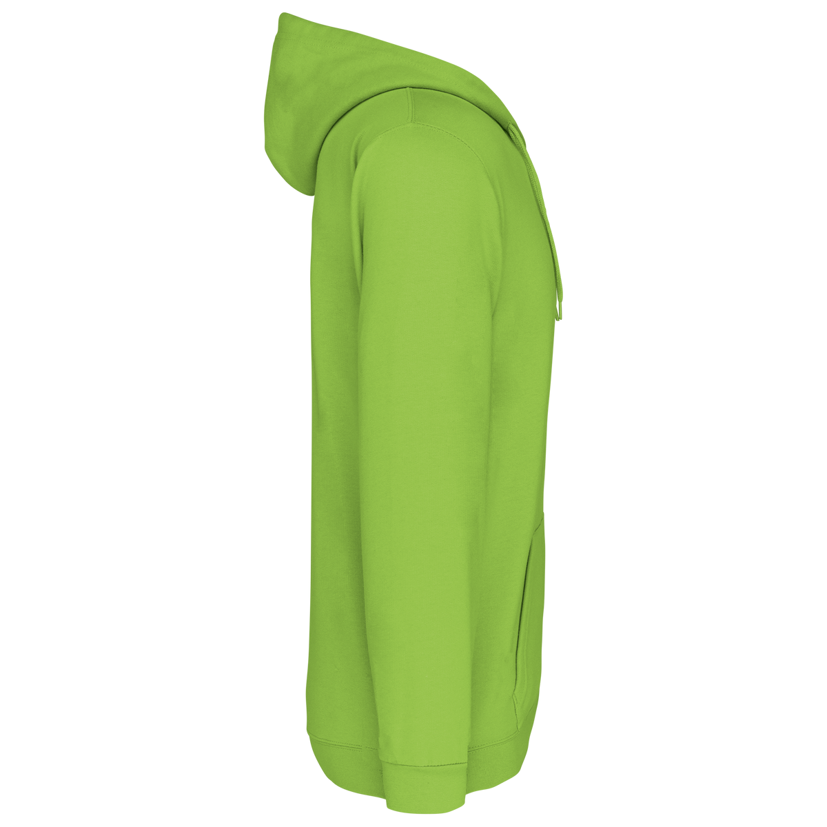K479 - Sudadera capucha y cremallera unisex - Lime - lateral