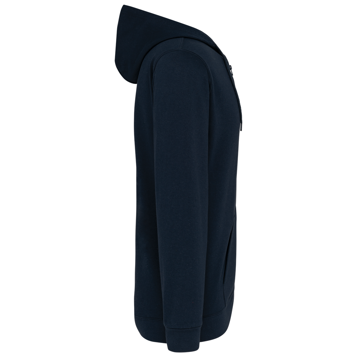 K479 - Sudadera capucha y cremallera unisex - Navy - lateral