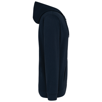 K479 - Sudadera capucha y cremallera unisex - Navy - lateral