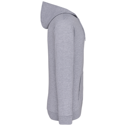 K479 - Sudadera capucha y cremallera unisex - Oxford Grey - lateral