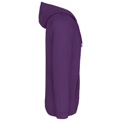 K479 - Sudadera capucha y cremallera unisex - Purple - lateral