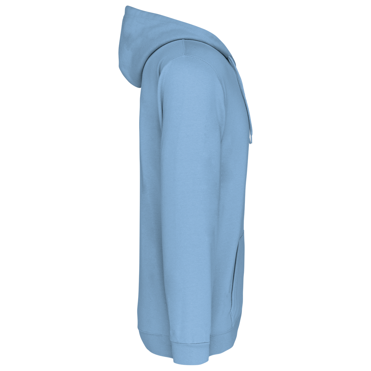 K479 - Sudadera capucha y cremallera unisex - Sky Blue - lateral
