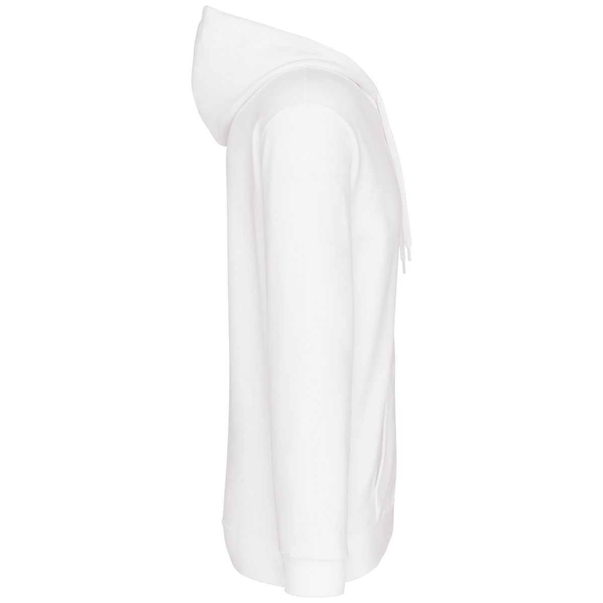 K479 - Sudadera capucha y cremallera unisex - White - lateral