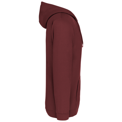 K479 - Sudadera capucha y cremallera unisex - Wine - lateral