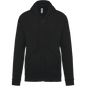 K479 - Sudadera capucha y cremallera unisex - Black - frontal