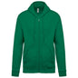 K479 - Sudadera capucha y cremallera unisex - Kelly Green - frontal