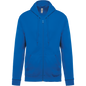 K479 - Sudadera capucha y cremallera unisex - Light Royal Blue - frontal