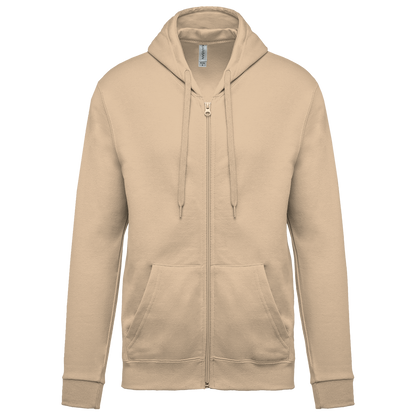K479 - Sudadera capucha y cremallera unisex - Light Sand - frontal