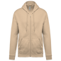 K479 - Sudadera capucha y cremallera unisex - Light Sand - frontal