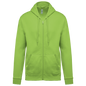 K479 - Sudadera capucha y cremallera unisex - Lime - frontal