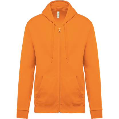 K479 - Sudadera capucha y cremallera unisex - Orange - frontal