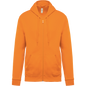K479 - Sudadera capucha y cremallera unisex - Orange - frontal