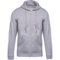 K479 - Sudadera capucha y cremallera unisex - Oxford Grey - frontal