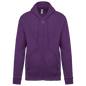 K479 - Sudadera capucha y cremallera unisex - Purple - frontal
