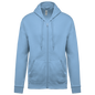 K479 - Sudadera capucha y cremallera unisex - Sky Blue - frontal