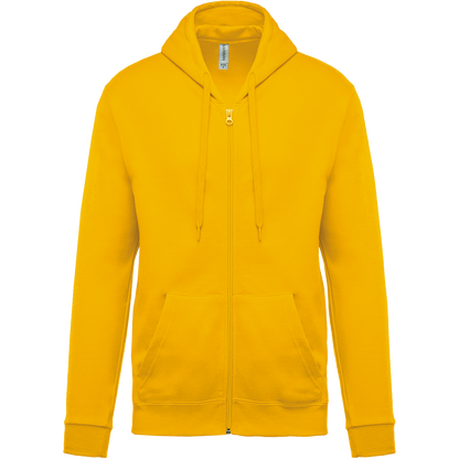 K479 - Sudadera capucha y cremallera unisex - Yellow - frontal