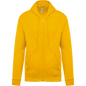 K479 - Sudadera capucha y cremallera unisex - Yellow - frontal