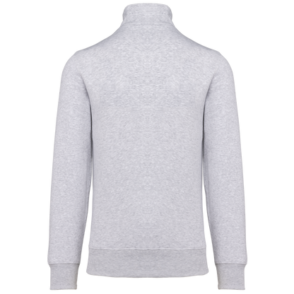 K487 - Sudadera 1/4 Cremallera - Ash Heather - trasera