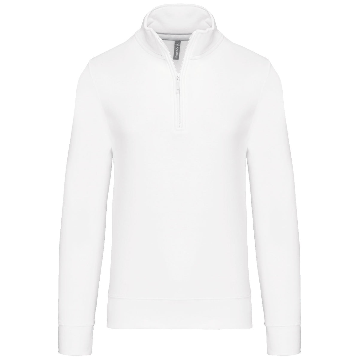K487 - Sudadera 1/4 Cremallera - White - frontal