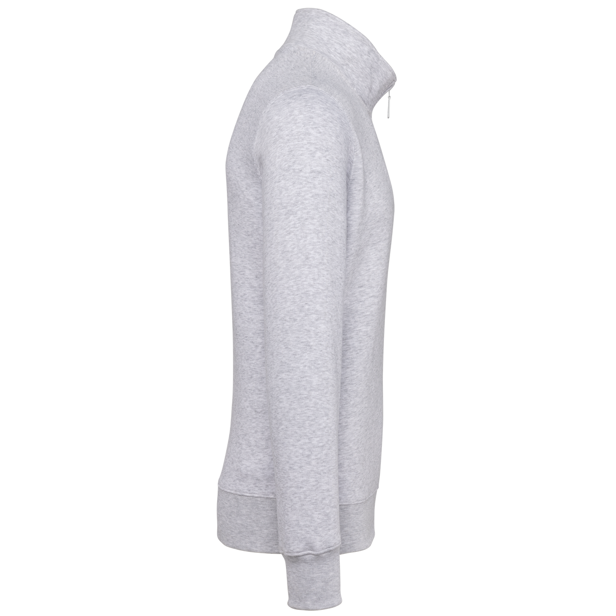 K487 - Sudadera 1/4 Cremallera - Ash Heather - lateral