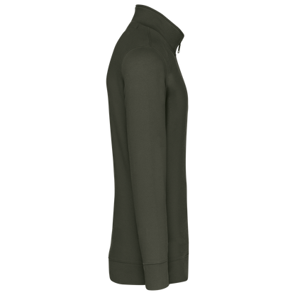 K487 - Sudadera 1/4 Cremallera - Dark Khaki - lateral