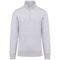 K487 - Sudadera 1/4 Cremallera - Ash Heather - frontal