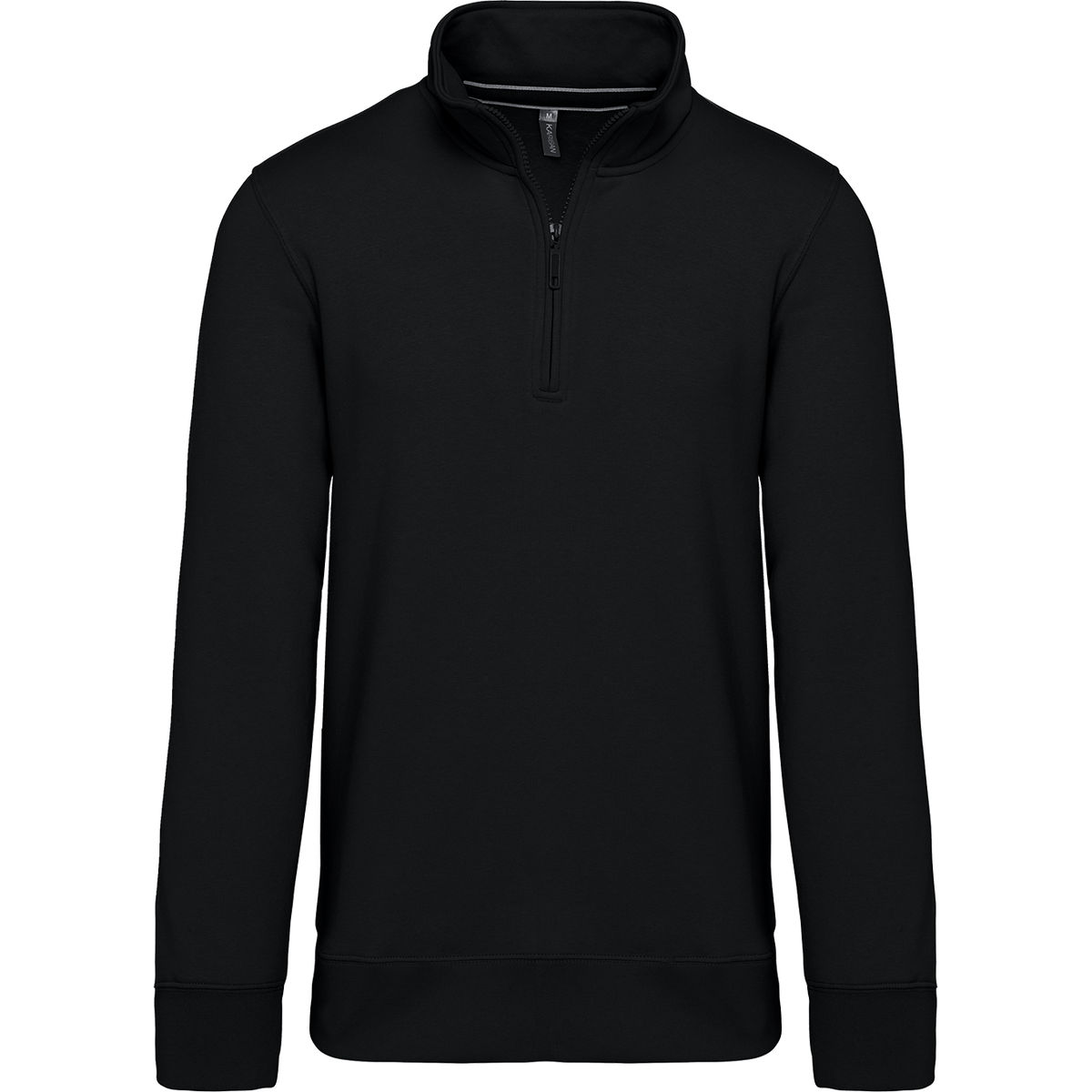 K487 - Sudadera 1/4 Cremallera - Black - frontal