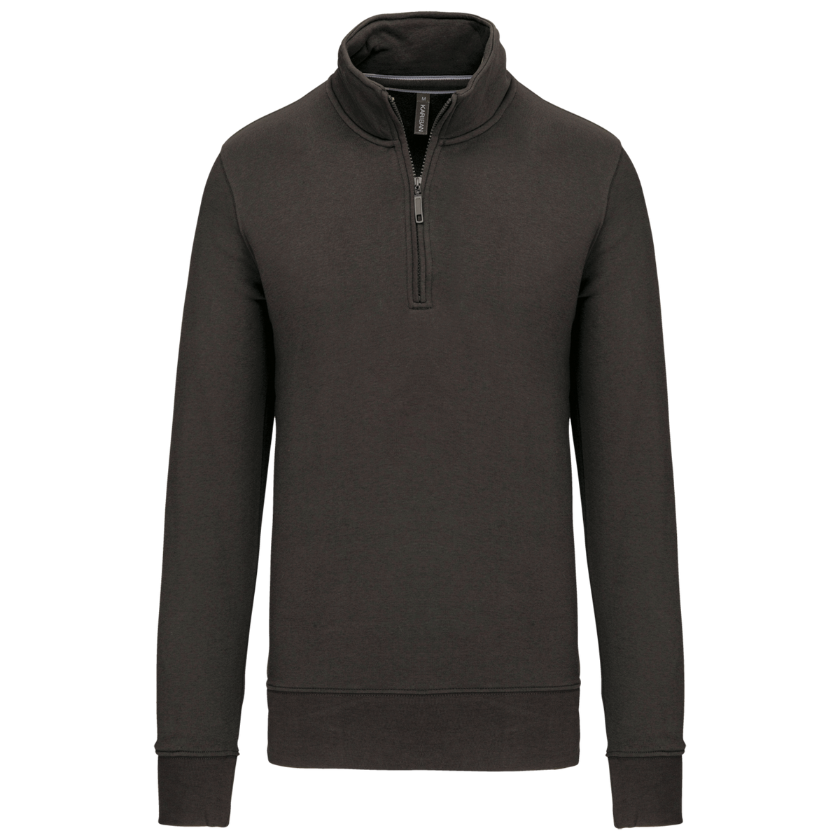 K487 - Sudadera 1/4 Cremallera - Dark Grey - frontal