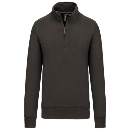 K487 - Sudadera 1/4 Cremallera - Dark Grey - frontal