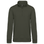 K487 - Sudadera 1/4 Cremallera - Dark Khaki - frontal