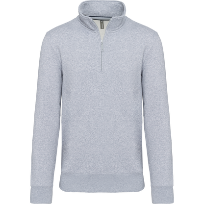 K487 - Sudadera 1/4 Cremallera - Oxford Grey - frontal