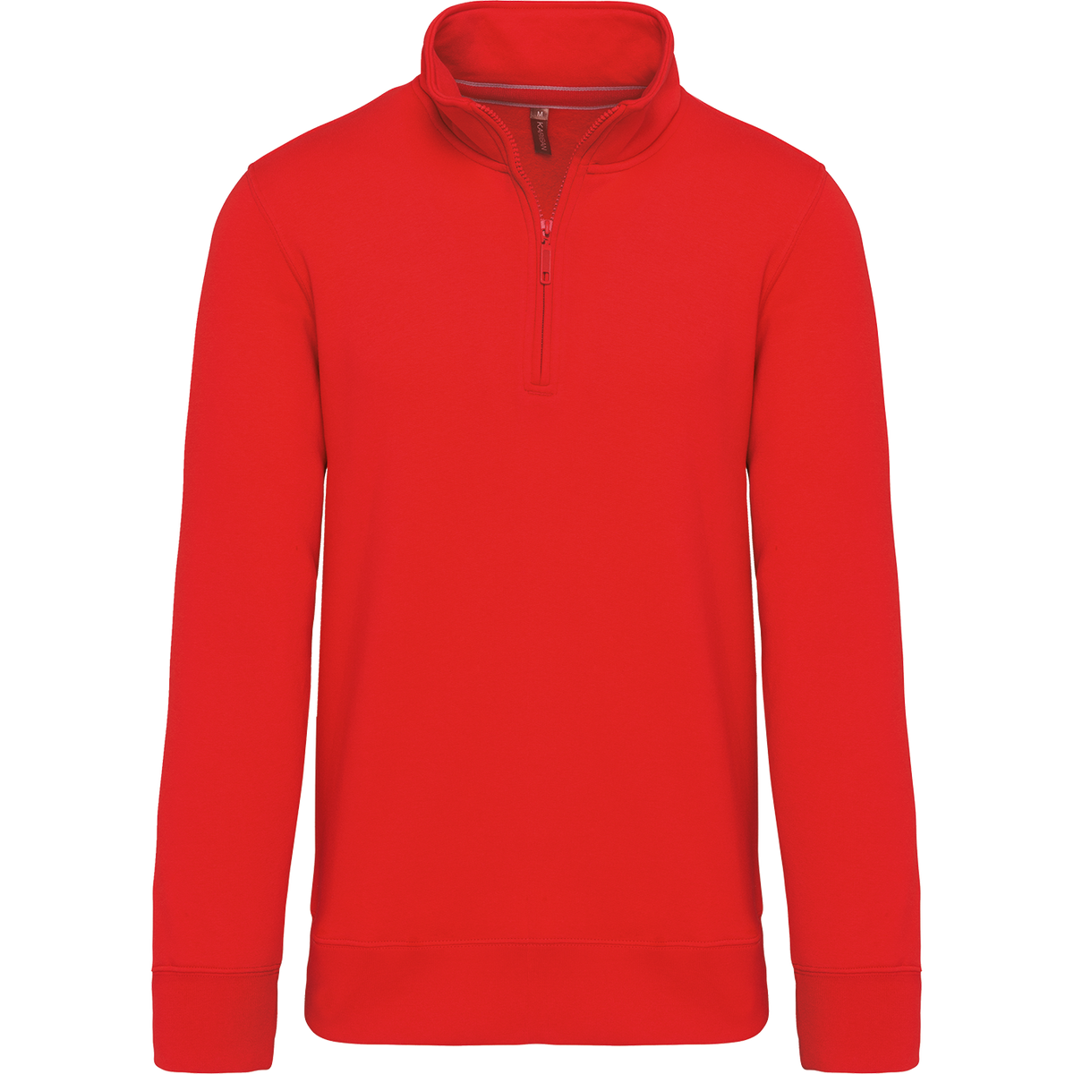 K487 - Sudadera 1/4 Cremallera - Red - frontal