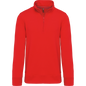 K487 - Sudadera 1/4 Cremallera - Red - frontal