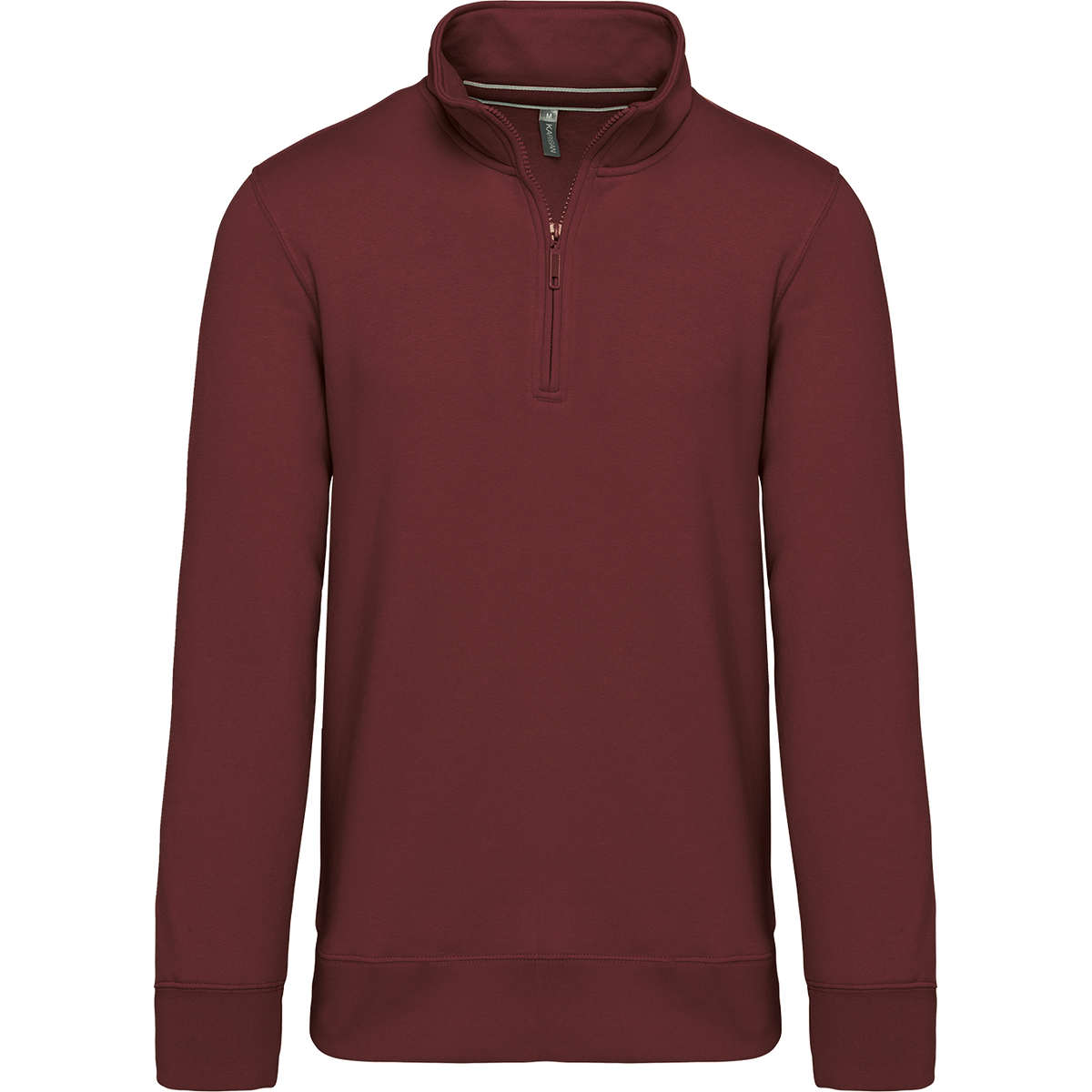 K487 - Sudadera 1/4 Cremallera - Wine - frontal