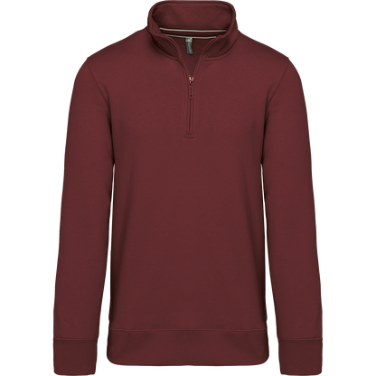 K487 - Sudadera 1/4 Cremallera - Wine - frontal