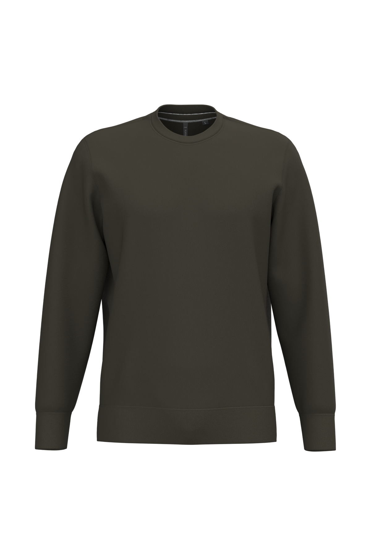 K488 - Sudadera cuello redondo - Dark Khaki - frontal